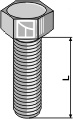 Bolt M10x1,5x35 u. møtrik - galvaniseret
