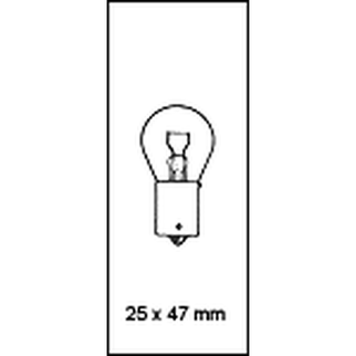 Blinklys & reverslyspære 12 volt 21 watt BAU15s Oransje