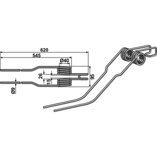 Deutz-Fahr fjærtann 15-DEU-05
