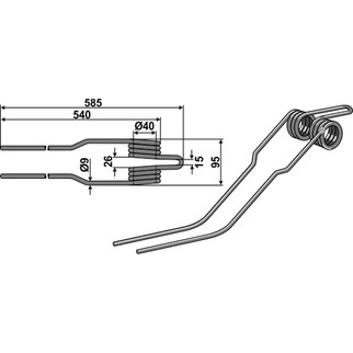 Deutz-Fahr fjærtann 15-DEU-06