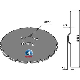 Väderstad plate Ø400 mm RAPID med bulk