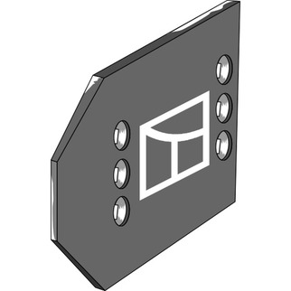 Lemken landside sliteplate 3401490