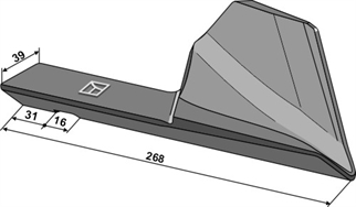 Gregoire Besson landsidekniv for meiselunderplog venstre 172324