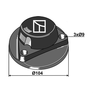 Kverneland rulleknivdeksel 056156