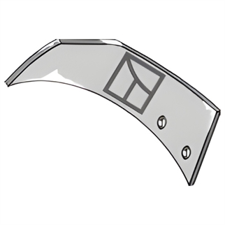 Øverum halm peeling plate venstre