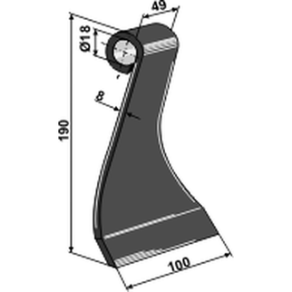 Kverneland koppslagel 100 mm