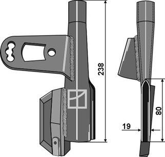 Väderstad såskjær - venstre - 179593
