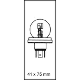 Lyspære 12 volt 45/40 watt P45T