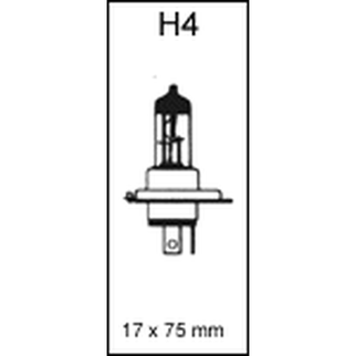 Lyspære H4 12 volt 60/55 watt P43T