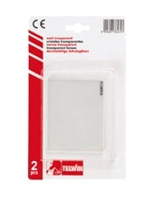 Klart glass 90x110 mm for sveisehjelm